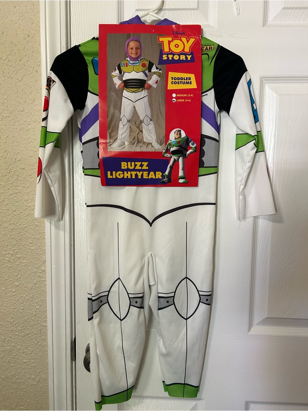 Vintage Disney Toy Story Buzz Lightyear Toddler Halloween Costume Size 4-6